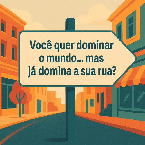 🌍 “Você quer dominar o mundo… mas já domina a sua rua?”